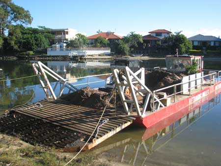Material Delivery by barge